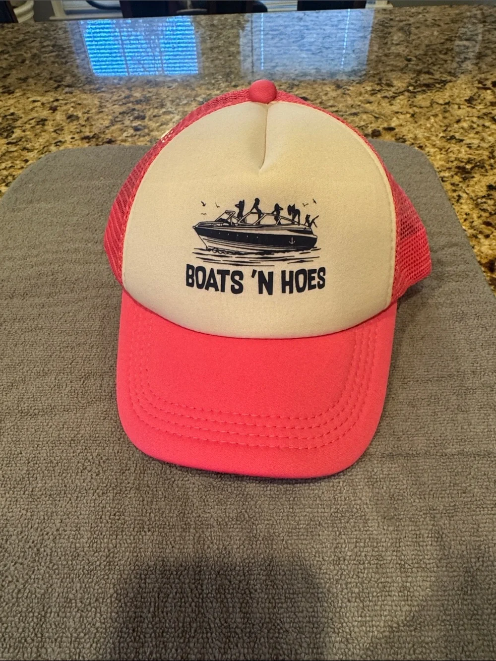 Boats 'N Hoes Pink Mesh Trucker Hat
